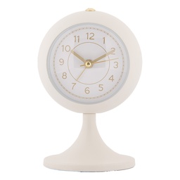 [6GBAC0003] Sveglia analogica Bianco 9x8x14 cm / 1xAA