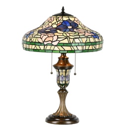 [5LL-1207] Tafellamp Tiffany Ø 46x60 cm E27/max 2x60W