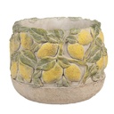 Flower Pot Inside Beige Yellow Ø 19x15 cm