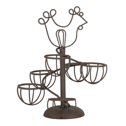 [6Y5701] Eierhalter Braun Ø 17x23 cm