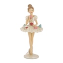 Décoration Ballerine Blanc Beige Ø 10x24 cm