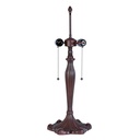 Lampensockel Tischlampe Tiffany Braun Ø 23x62 cm E27/max 2x60W