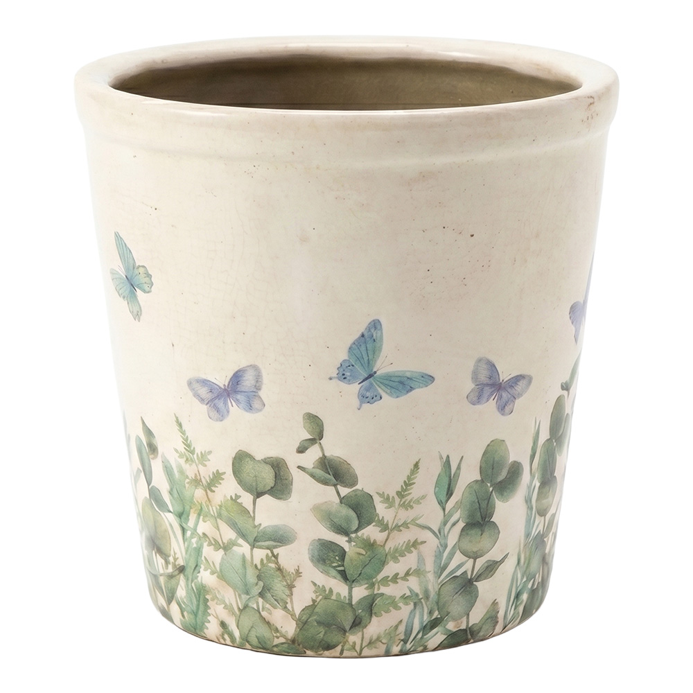 Decoratie bloempot Ø 17x16 cm