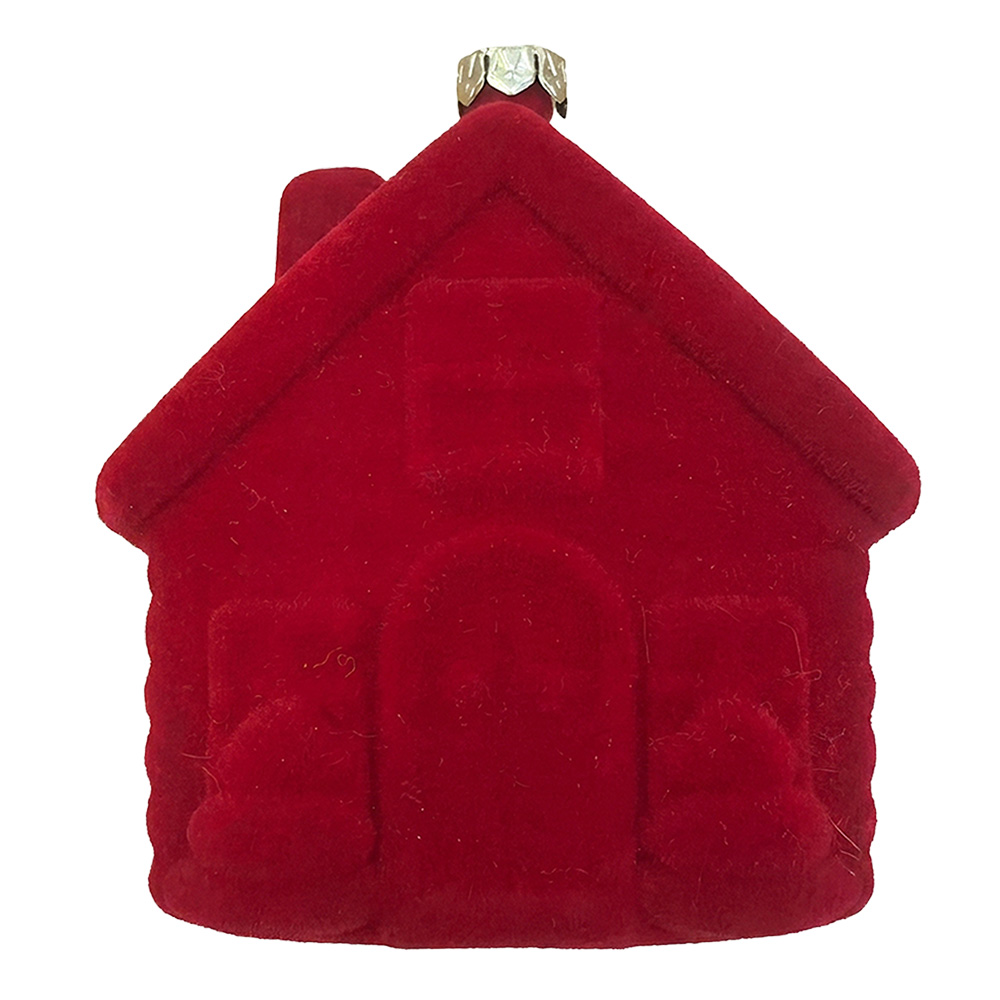 Boule de Noël Rouge 8x5x10 cm