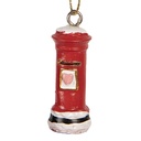 Deko Anhänger Briefkasten Rot Weiß Ø 2x4 cm
