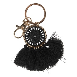 [JZKC0214Z] Porte-clés noir 4x1x7 cm
