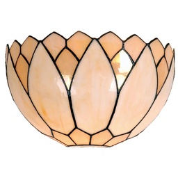 [5LL-9136] Tiffany Wandlampe Beige ,Braun 30x15x20 cm E14/max 1x40W