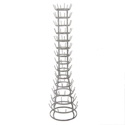[5Y1361] Albero di Tazze Grigio Ø 41x148 cm