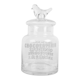[6GL5210] Storage Jar with Lid Transparent Ø 13x23 cm
