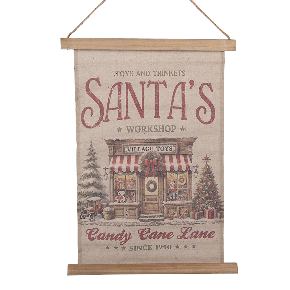 Mappa murale Natale Beige Marrone 40x2x60 cm
