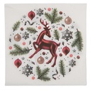 Paper napkins White Red 33x33 cm (20)