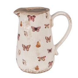 [6CE1663M] Brocca Decorativa Beige 16x12x18 cm