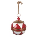 Decorazione Palla di natale Rosso Bianco Ø 31x36 cm