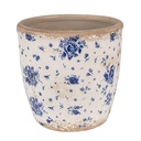 Pot de fleurs d'intérieur Beige Bleu Ø 16x16 cm