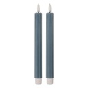 Candle with LED set 2 Blue Ø 2x25 cm / 2xAAA