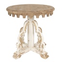 Tavolino rotondo Marrone Beige Ø 80x81 cm