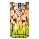 Applique Tiffany Verde, Marrone, Beige 20x11x36 cm E14/max 2x40W