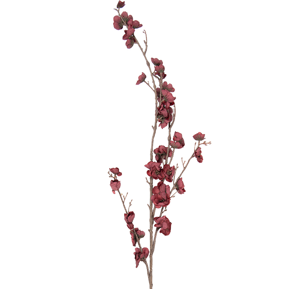 Decoratie tak met bloemen 8x15x120 cm