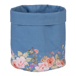 [FFA50BL] Panier à pain Bleu Beige Ø 15x16 cm