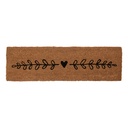 Doormat Inside Brown Black 75x22x2 cm
