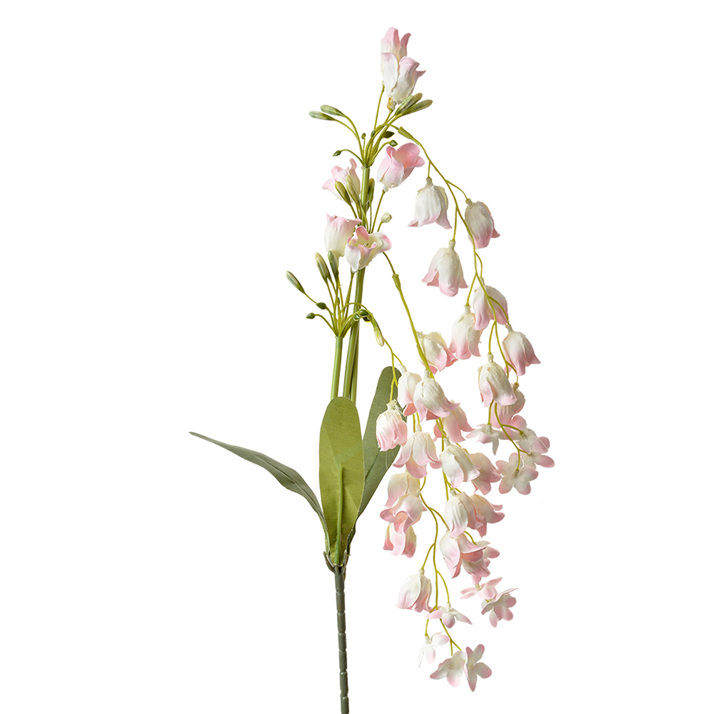 Branche de décoration avec fleurs Rose Vert 15x6x80 cm