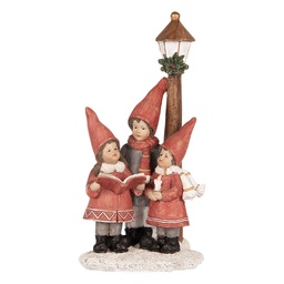 [6PR5374] Christmas Choir Red 11x8x21 cm