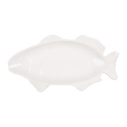 [6CEBO0171] Scodella Pesce Bianco 30x15x3 cm