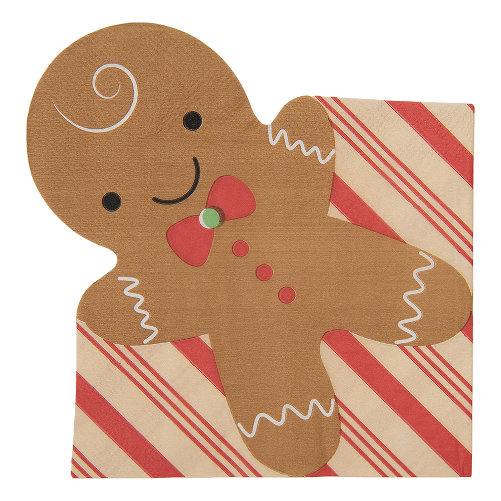 Serviettes en papier Marron Rouge 33x33 cm (20)