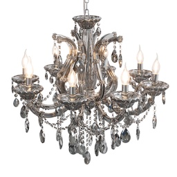 [5LL-CR116] Lustre Argent Ø 70x60/185 cm E14/max 8x40W