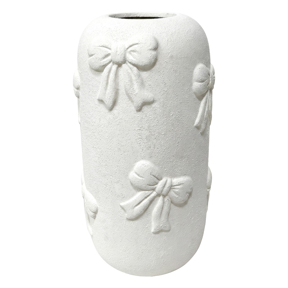 Deko Vase Weiß Ø 16x30 cm