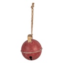 Decoration Bell Red Brown Ø 16x18 cm