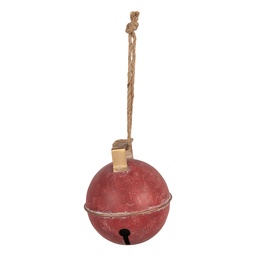[6Y6164] Decorazione Campana Rosso Marrone Ø 16x18 cm