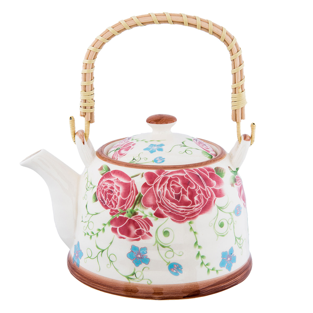 Teekanne mit Sieb Mehrfarbig 18x14x12 cm / 700 ml