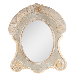 [52S266] Wandspiegel Braun, Beige, Grau 69x3x84 cm
