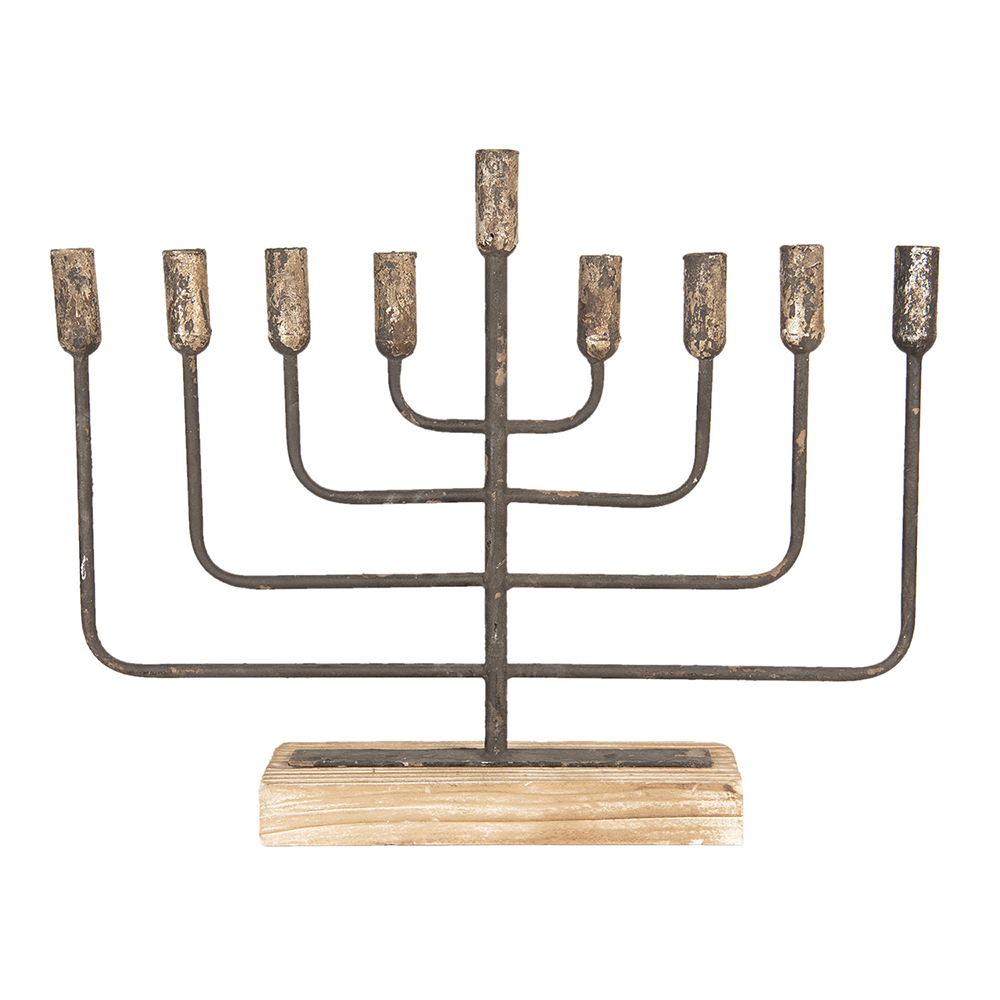 Candle Holder Gold 59x11x48 cm