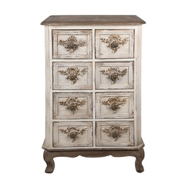 [5H0701] Cassettiera Beige Marrone 60x37x100 cm
