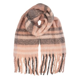 [JZSC0850] Foulard Femme Rose Gris 50x180 cm
