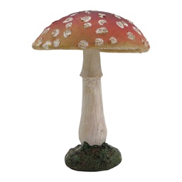 [6PR6491] Decorazione Fungo Rosso Bianco Ø 7x10 cm