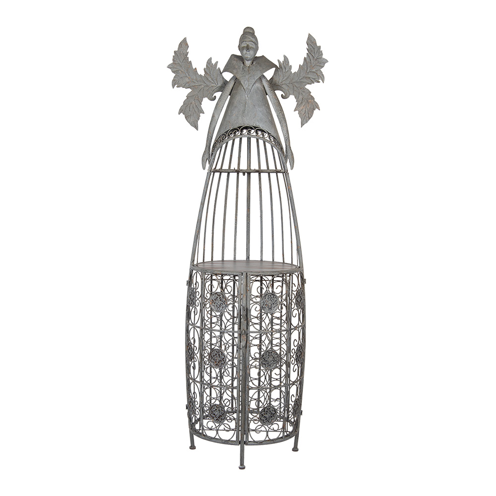 Weinflaschenregal Engel Grau 79x62x207 cm