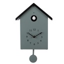 Wanduhr Grün Schwarz 20x10x26 cm / 3xAA