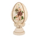Decoration Statue Egg Beige Ø 20x39 cm