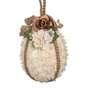Pendentif décoratif uf Beige Marron Ø 11x17 cm