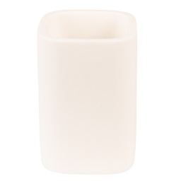 [65027] Porta Spazzolini da Denti Bianco 7x7x10 cm