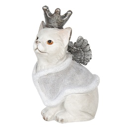 [6PR2969] Image de décoration Chat Gris 17x15x28 cm