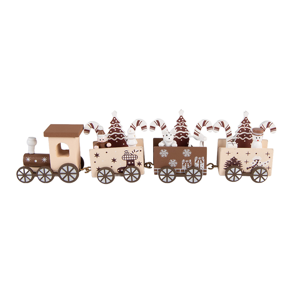 Decoratie trein 27x4x8 cm