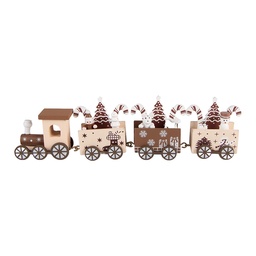 [6H2481] Decoratie trein 27x4x8 cm