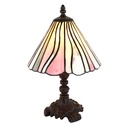 Tiffany Tischlampe Rosa, Beige Ø 20x34 cm E14/max 1x25W