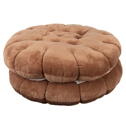 [KG033.013] Coussin Marron Ø 40x10 cm