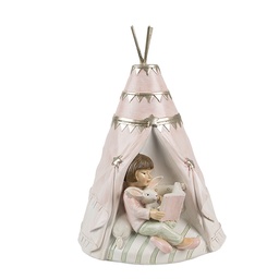 [6PR4423] Tirelire Rose 13x13x19 cm