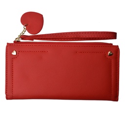 [JZWA0133R] Wallet Red 19x11 cm